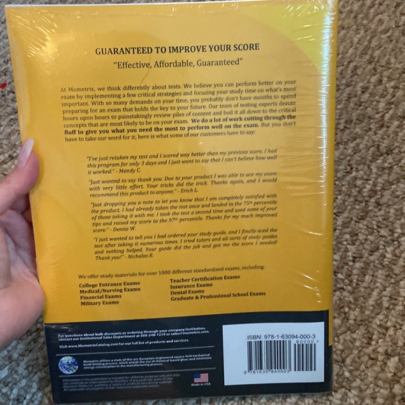 NWT TExES math 7-12 exam - Picture 2 of 2